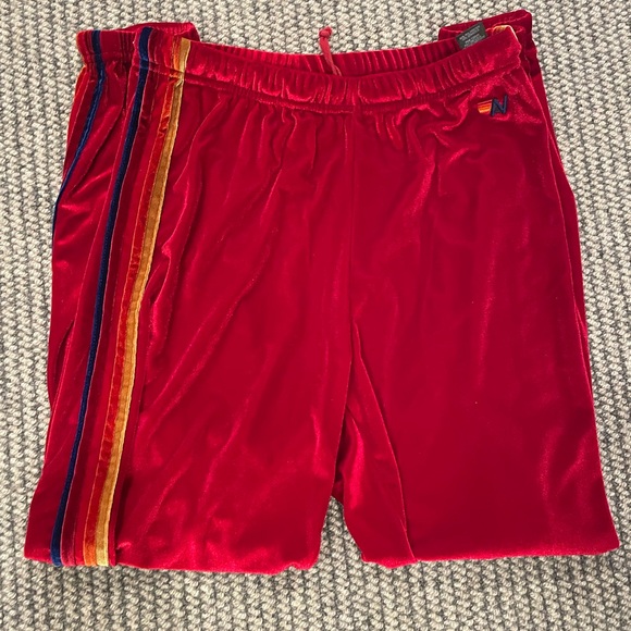Aviator Nation red velvet pants woman’s large - Picture 4 of 6
